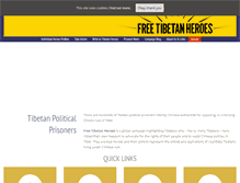 Tablet Screenshot of freetibetanheroes.org